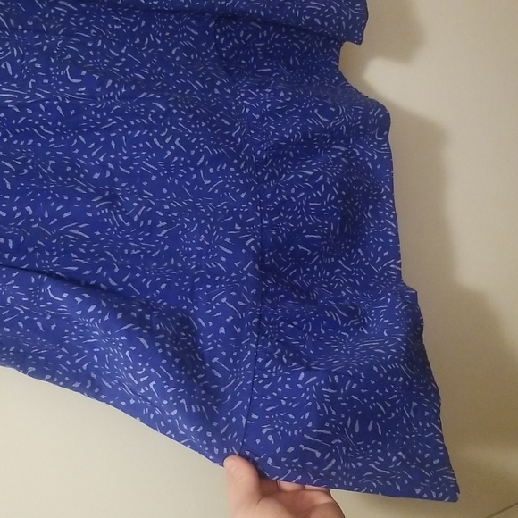 NWT Banana Republic Blue Sun Dress Sz Large. - Picture 3 of 9